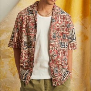 Urban Outfitters Red and blue surf shirt